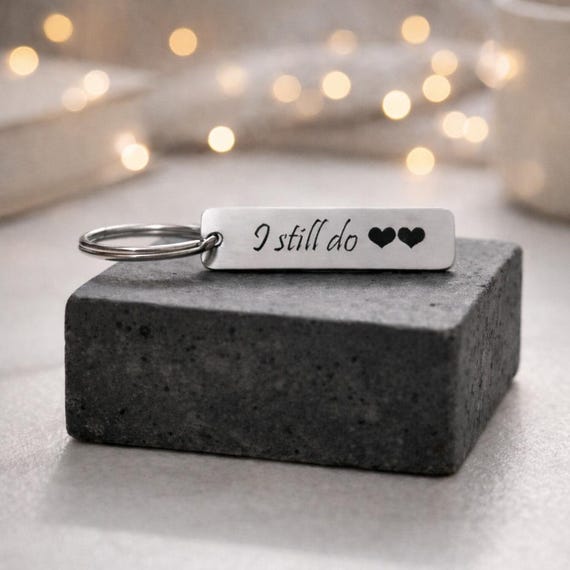 Personalized Keychain Anniversary Keychain for Men, Engraved Womens Keychain, Personalized Anniversary Gift, Personalized Key chains