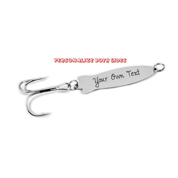 Personalized Fishing Lure - Custom Fish Hook, Fish Hook - Fishing Lure Gifts Engraved with your message