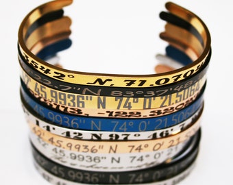 Bracciale Polsino Personalizzato In Acciaio Inossidabile Con Incisione - Regalo Con Nome/Data/Frase