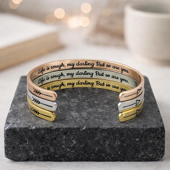 Gift for Daughter From mom, Dad, Father - Life is Tough, My Darling, but so are you.