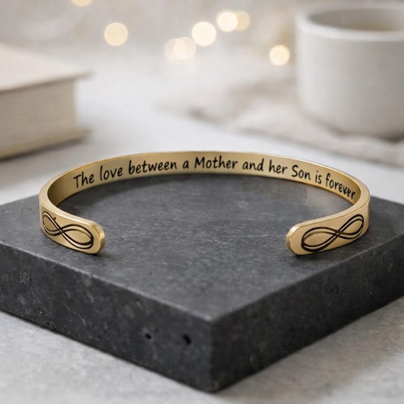 The love between a mother and her son is for ever bracelet - Gift from Son to Mother