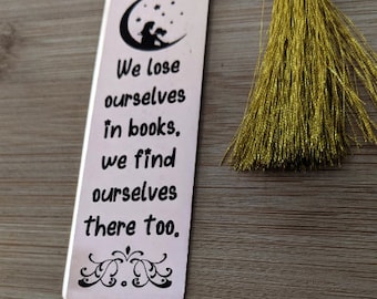 Customized Quote Unique Book marker for Kids Men Women Girls Boys with Tassels