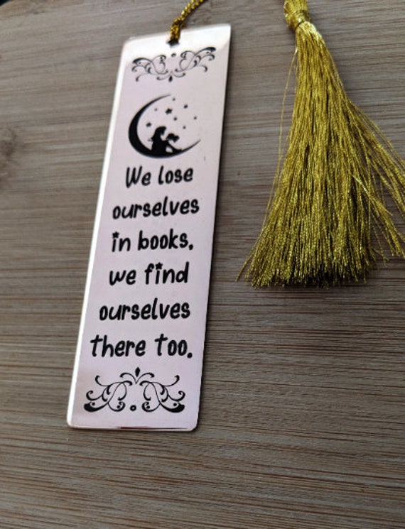 Customized Quote Unique Book marker for Kids Men Women Girls Boys with Tassels