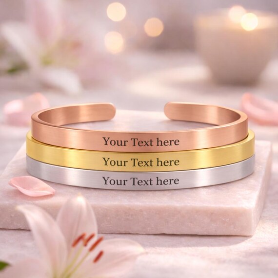 Personalized Bracelet For Men women, Custom Bracelet, Anniversary Gift For Him and Her