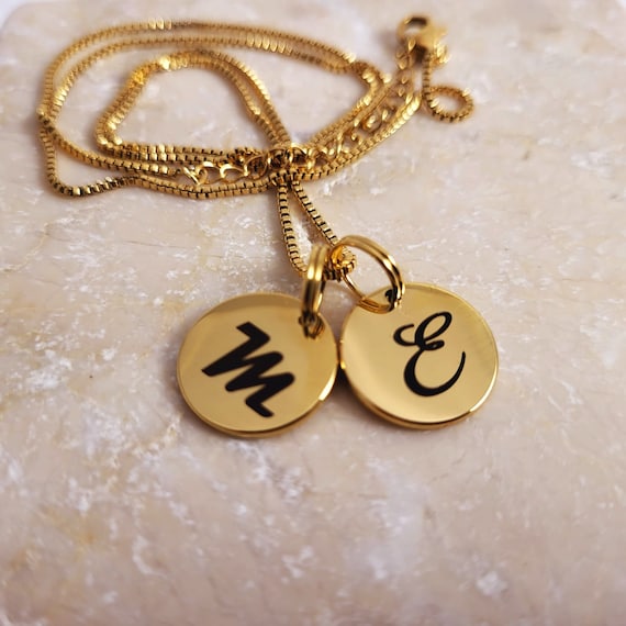 Mini Initial Necklaces for Women, Tiny Initial Necklace, Dainty Personalized Letter Necklace - Custom Gold Initial Necklace for  men, Mom