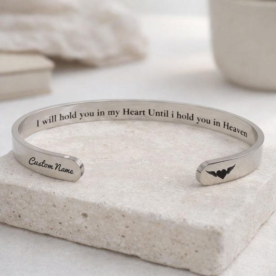 Child Loss Memorial, I Will Hold You In My Heart Until I Hold You In Heaven, Pregnancy Loss Gift For Dad