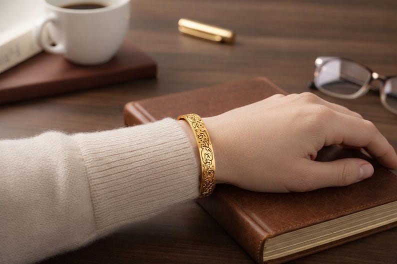 Keep f** Going Mantra Bracelet Inspirational gifts Cuff Warrior Encouragement Jewelry Gift Bangle. Believe in Yourself strength bracelet image 9