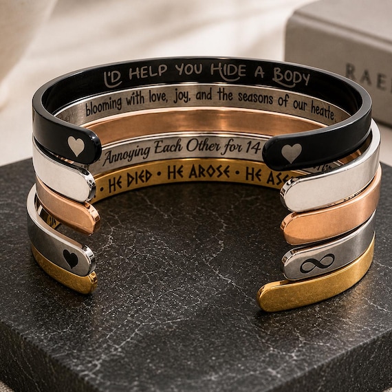 Custom GPS Coordinates, Name, Quotes bracelet with for Couples, Men, Women, Him, and Her Gift Jewelry