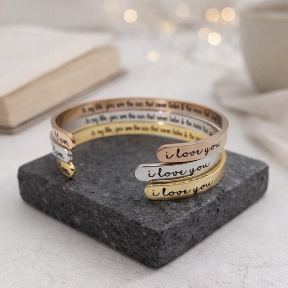 In my life you are the sun that never fades and the moon that never wanes Bracelet for Mom