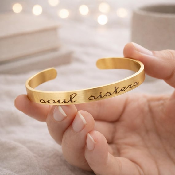 Soul Sisters Bracelet - gift for her - stacking bracelets - BFF birthday gift - Friendship Jewelry - sister gift
