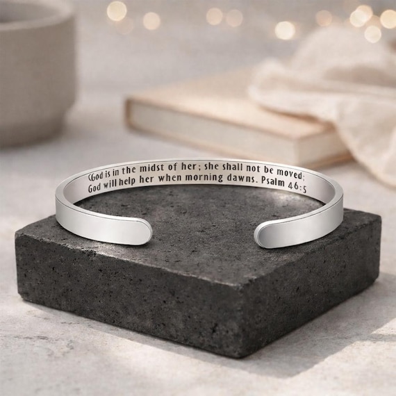 Psalm 46:5 Bible Verse bracelet jewelry - God is in the midst of her.