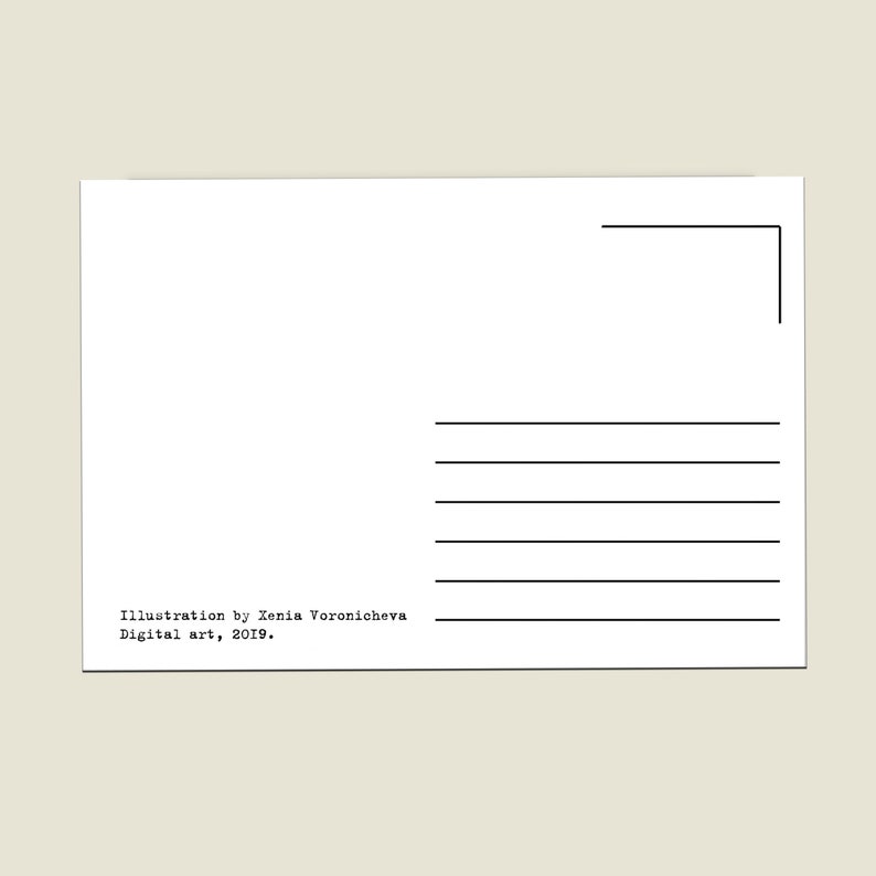 Sending happiness greeting card with little mouse illustration downloadable