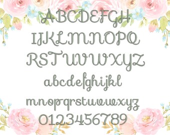 BX format included! Sofia Embroidery Font Machine Embroidery Design 4 sizes #050