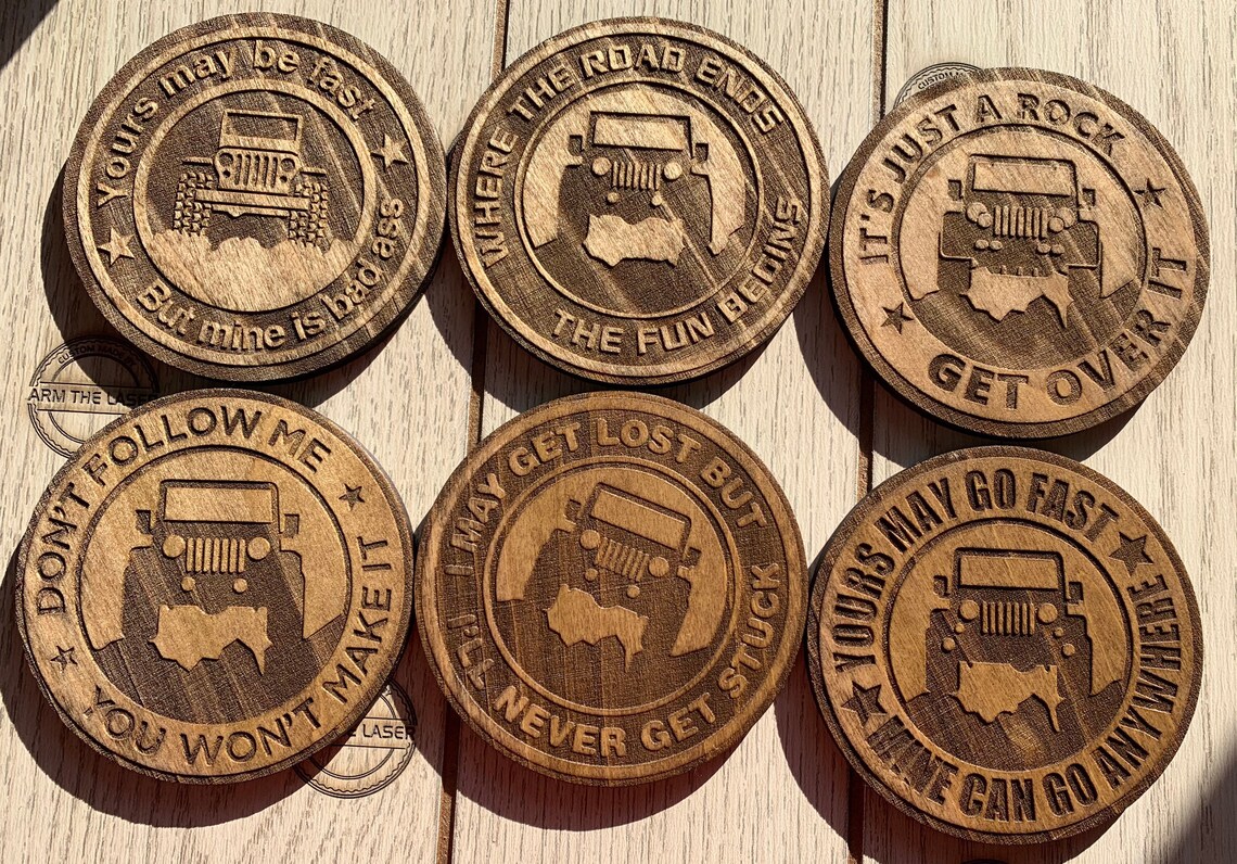 Jeep Coasters Etsy