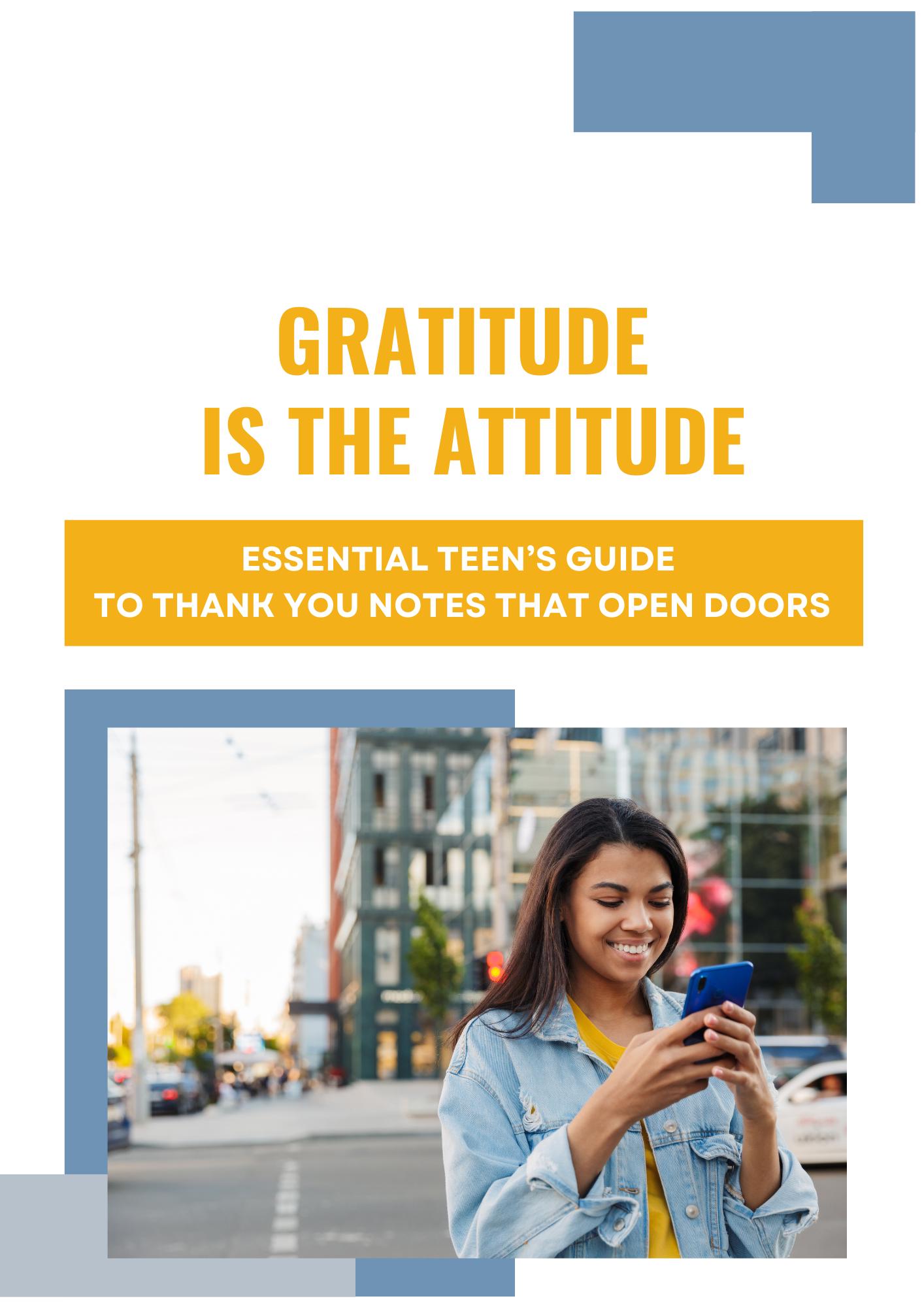 Gratitude Thank You Note Guide for Teens (digital Download) - Etsy