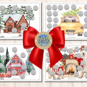 Winter ijsbeerbesparingsuitdaging: kerstthema Kras A5