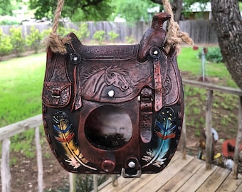 Birdhouse Saddle. Great Addition to Your Yard or a Gift for the Bird and Horse Lovers