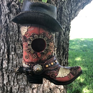 Birdhouse Boot. Great Addition to Your Yard or a Gift for the Bird and Boot Lovers