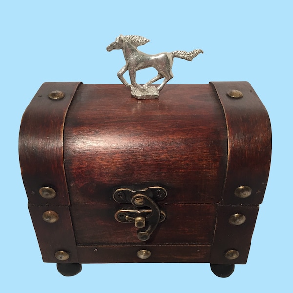 Horse Jewelry or Trinket Box. Music Options Below. Made In Texas