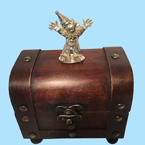 Clown Musical Jewelry or Trinket Box. Music Options Below. Made In Texas