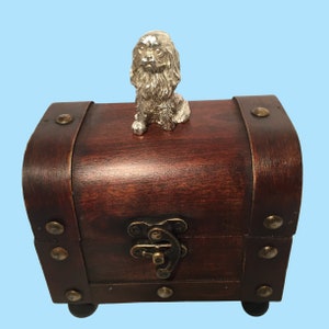 Pekingese Musical Jewelry or Trinket Box. Available With or Without Music. Made In Texas