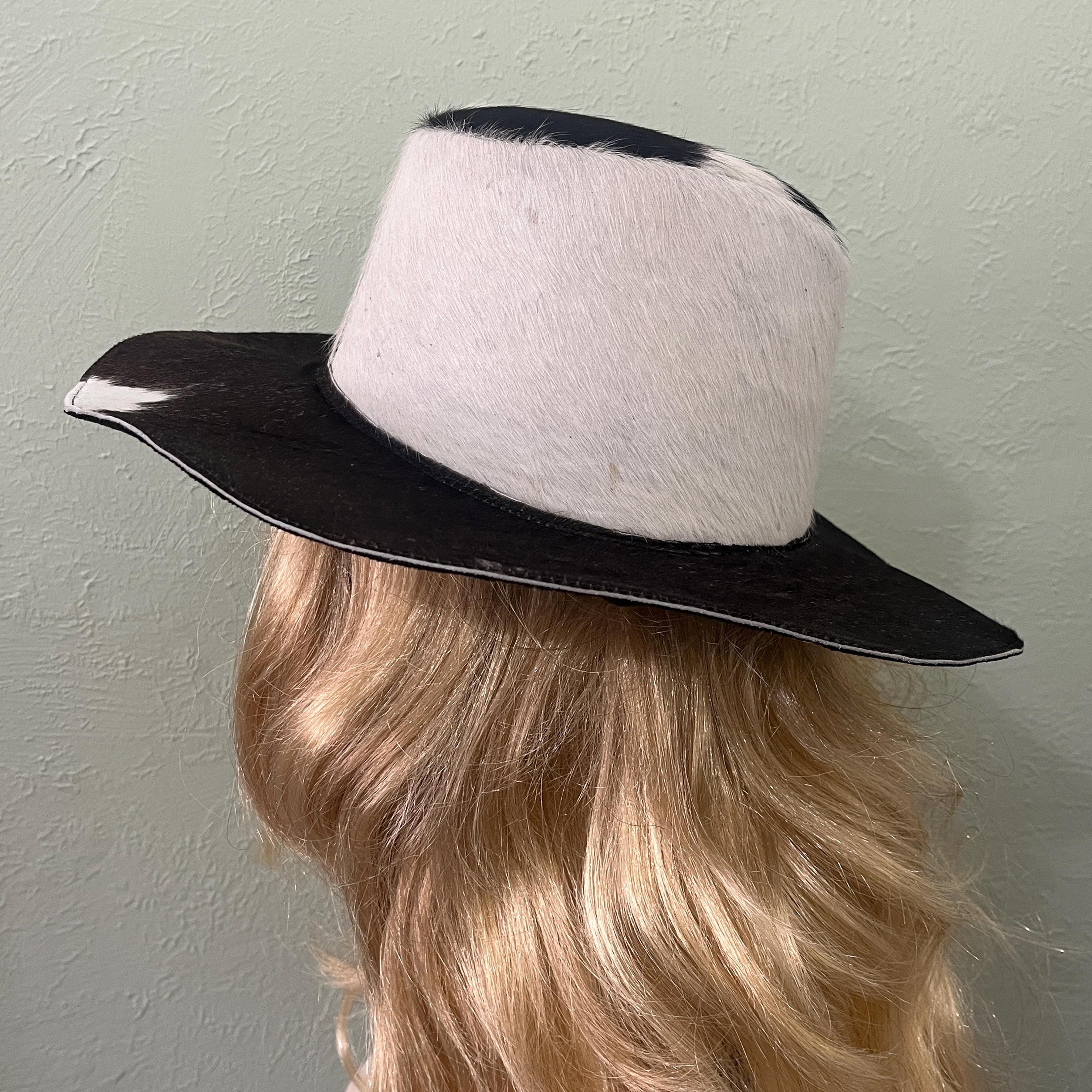 Very Unique Cowhide Hat. This is Truly a Hat for the Person 