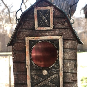 Birdhouse Farm House. Great Addition to Your Yard or a Gift for the Bird and Barn Lovers