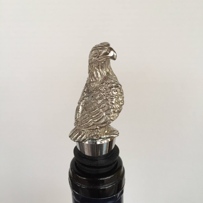 Eagle Wine Bottle Stopper. the Pewter Figure is Cast With the Etsy
