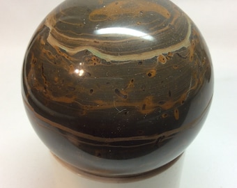 Marble Ball - 3 Inch Brown, Rust, and Tan