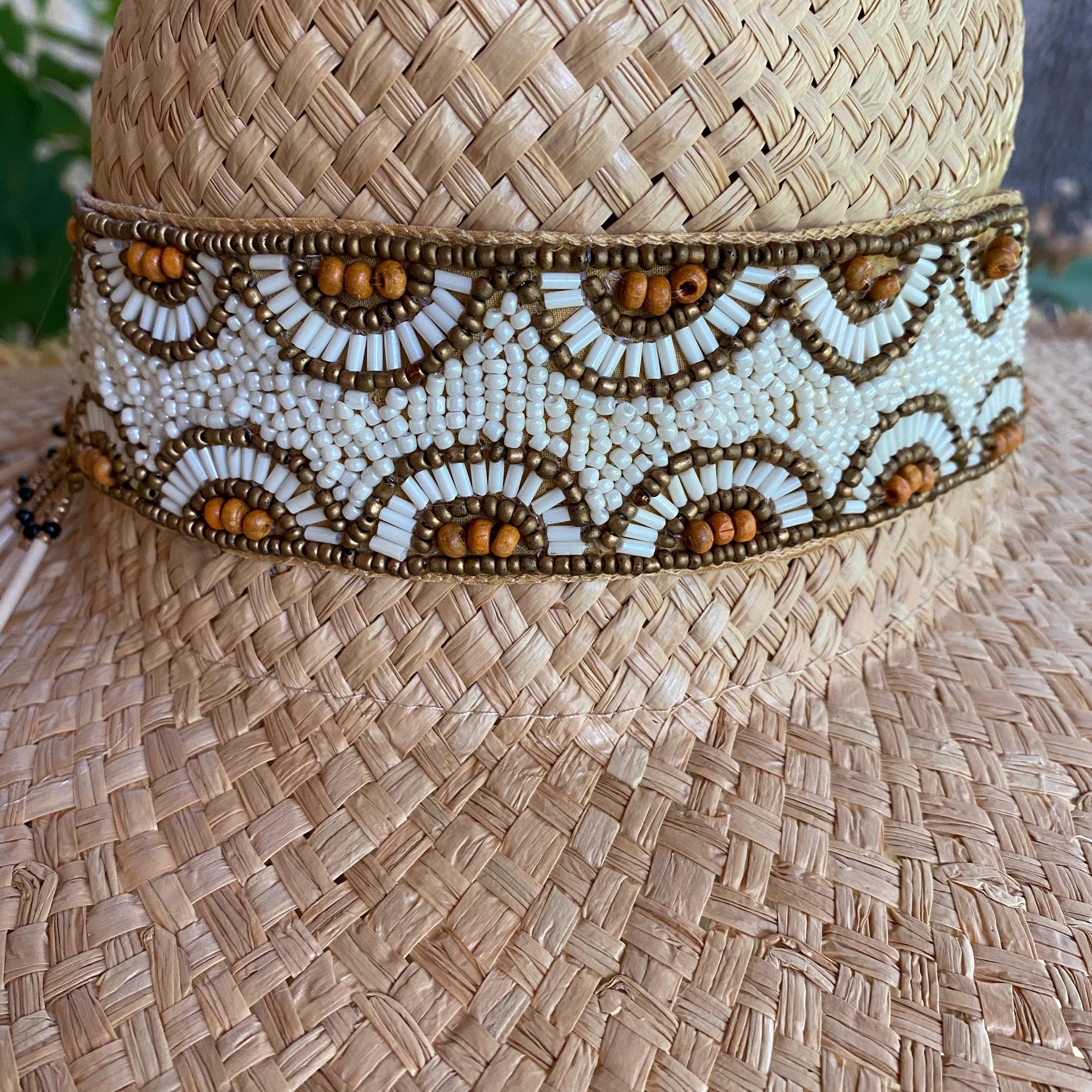 BOHO Style Floppy Hat With Wide Brim With Frayed Edges  display picture 3