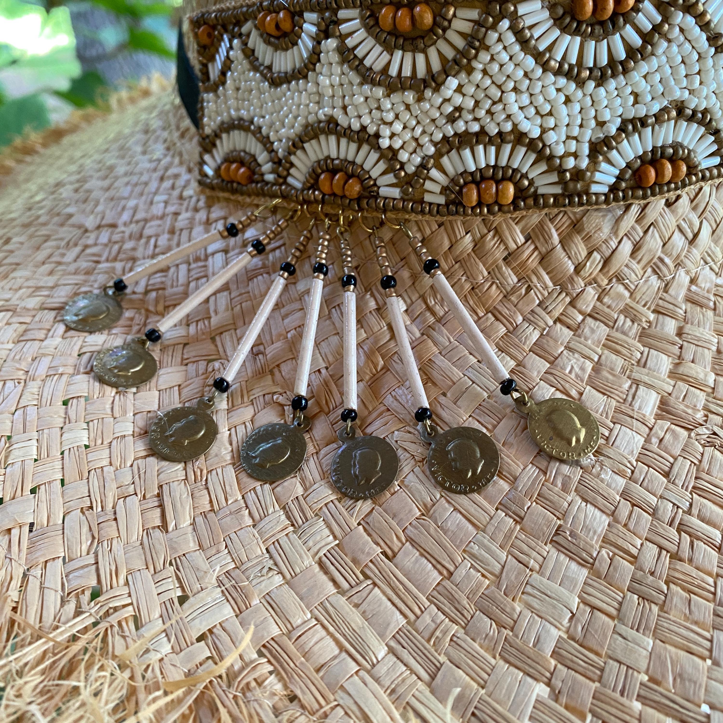 BOHO Style Floppy Hat With Wide Brim With Frayed Edges  display picture 2