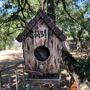 Birdhouse Farm Cabin. Great Addition to Your Yard or a Gift for the Bird and Barn Lovers