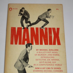 Mannix (You Pick) TV tie-in series vintage paperback books Michael Connors Belmont Tower