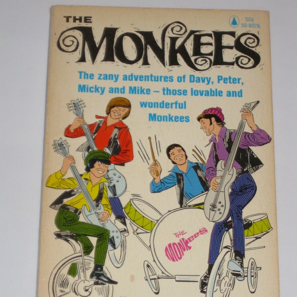 Monkees (You Pick) NBC TV tie-in paperback book Davy Jones Mickey Dolenz Peter Tork Michael Nesmith Popular Library