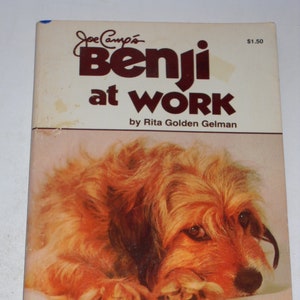 1980 Joe Camp's Benji at Work by Rita Golden Gelman TV series movie tie-in paperback book America's Most Huggable Hero