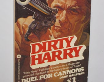 You Pick! Dirty Harry books vintage movie tie-in pb books #1 Duel for Cannons, #2 Death on the Docks, #3 Long Death, Enforcer Clint Eastwood