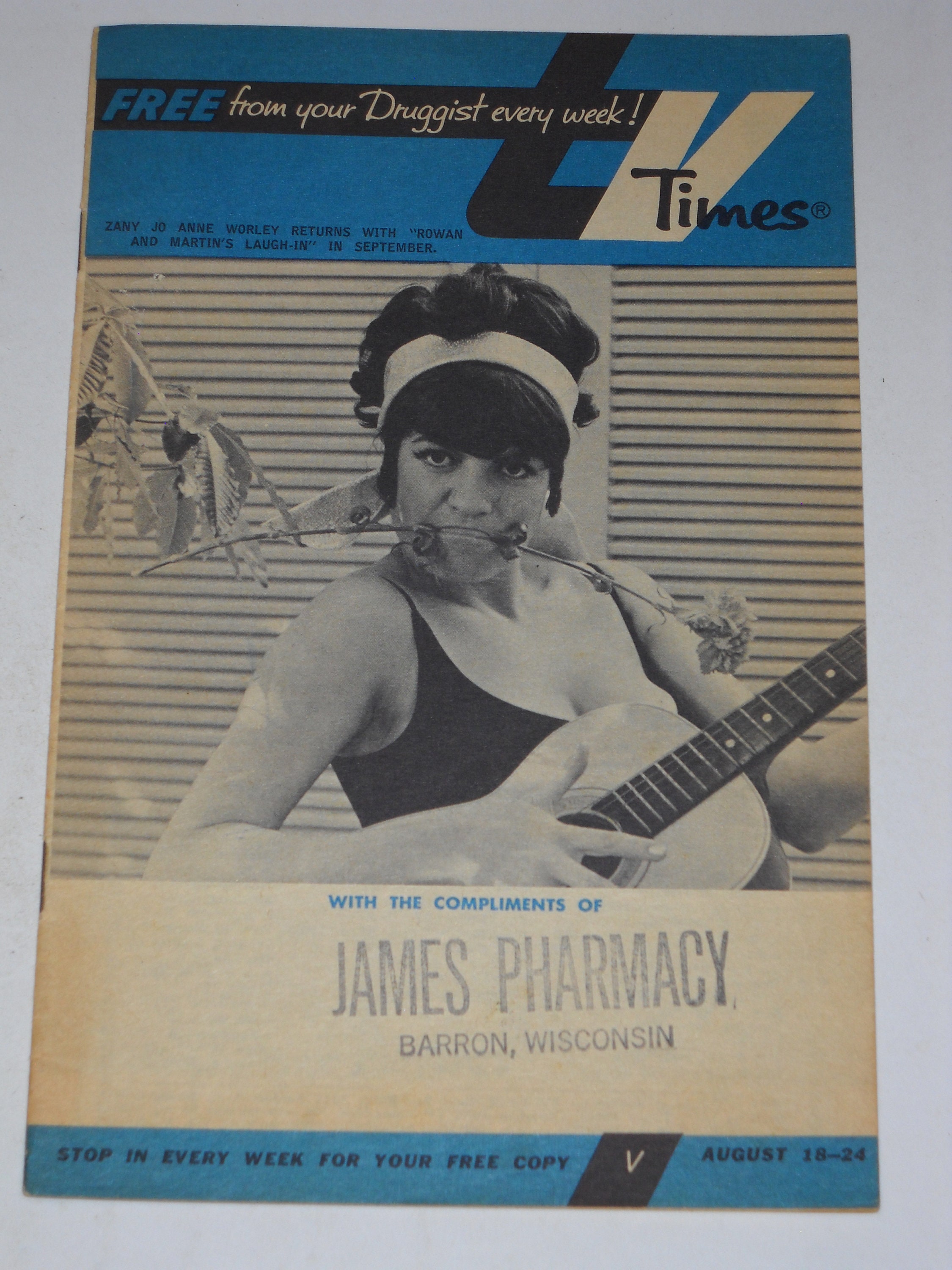 1968 Jo Anne Worley Laughin TV Times Guide Photo Cover Series Etsy