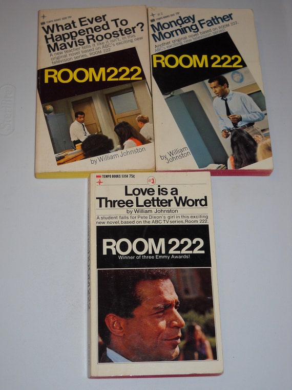 1970s Room 222 Tv Tie In Vintage Paperback Lot Of 3 1 2 3 By William Johnston Karen Valentine
