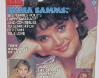 You Pick Daytimers Real Life 1985 1986 Soap Opera Movie magazine Kristian Alfonso Steve Bond Emma Samms Susan Lucci Eric Braeden ET Stallone