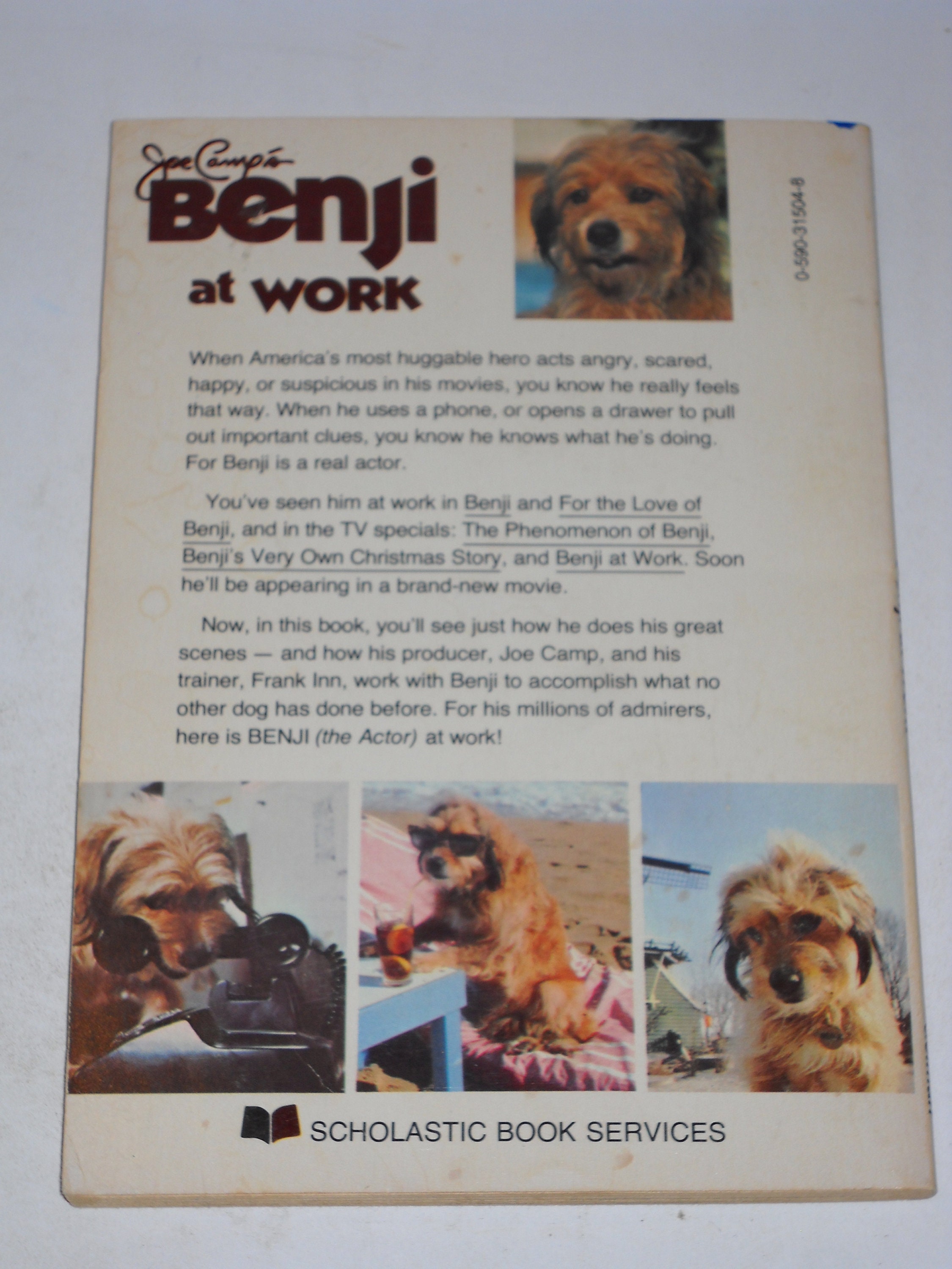 1980 Joe Camp's Benji at Work by Rita Golden Gelman TV Series