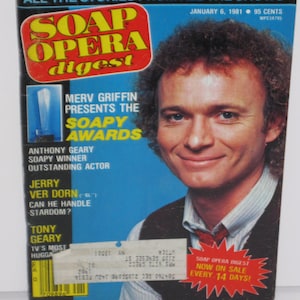 You Pick 1981 Soap Opera Digest Magazine Anthony Geary  General Hospital Judith Light One Life to Live All My Children Guiding Light