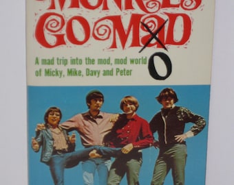 You Pick Monkees NBC TV tie-in paperback book Davy Jones Mickey Dolenz Peter Tork Michael Nesmith Popular Library