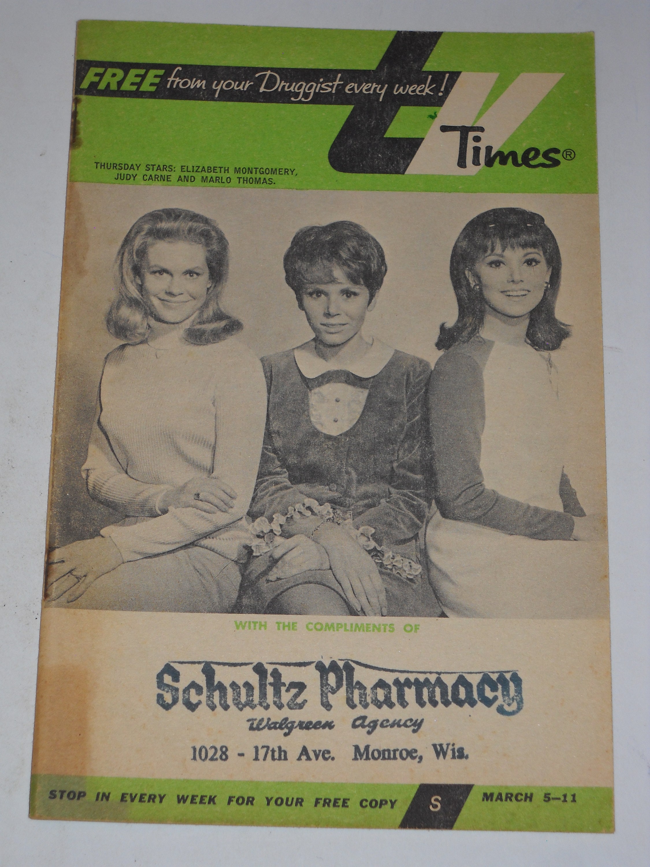 1967 Elizabeth Montgomery bewitched Marlo Thomas that Girl picture