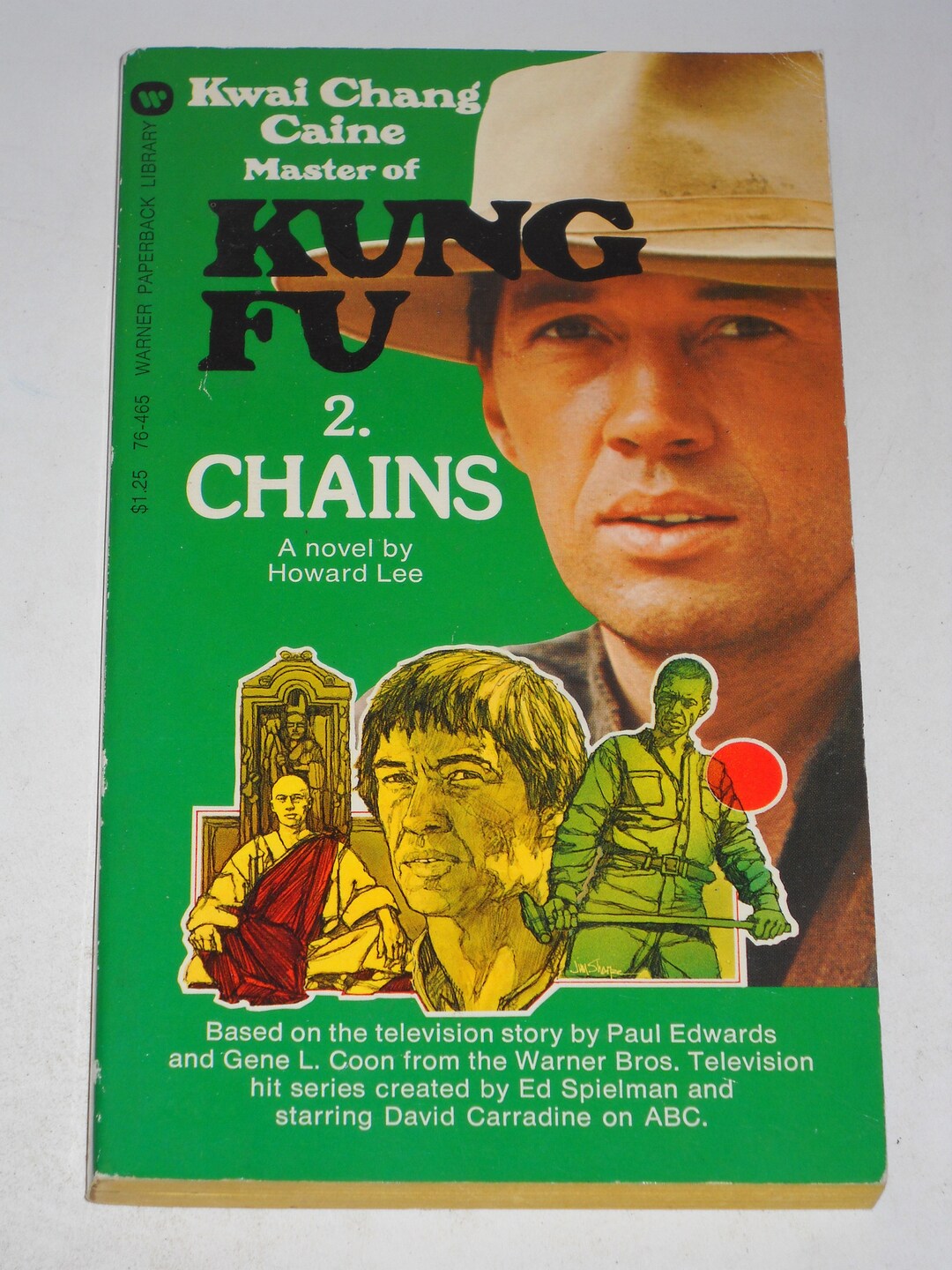 1974 Kung Fu 2 Chains by Howard Lee ABC TV Tiein Book David Etsy