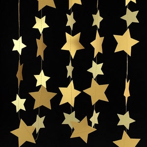 Gold Star Garland for Birthday Party Decor Baby Cake Smash - Etsy