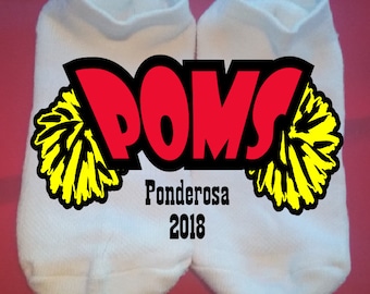 pom socks poms items