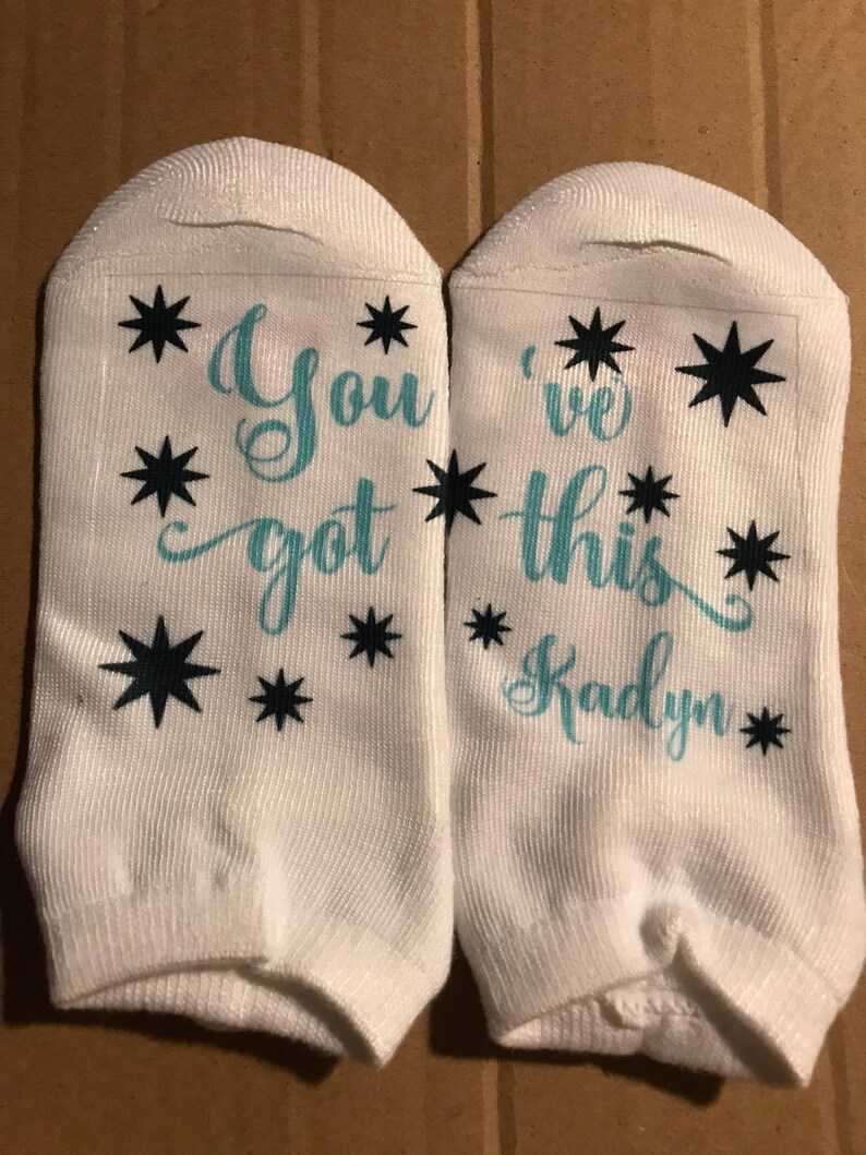 You/'ve Got This Summit socks Pick Any Colors Lucky socks Dance socks Athlete Name NCA socks Sparkles Cheer Socks Custom