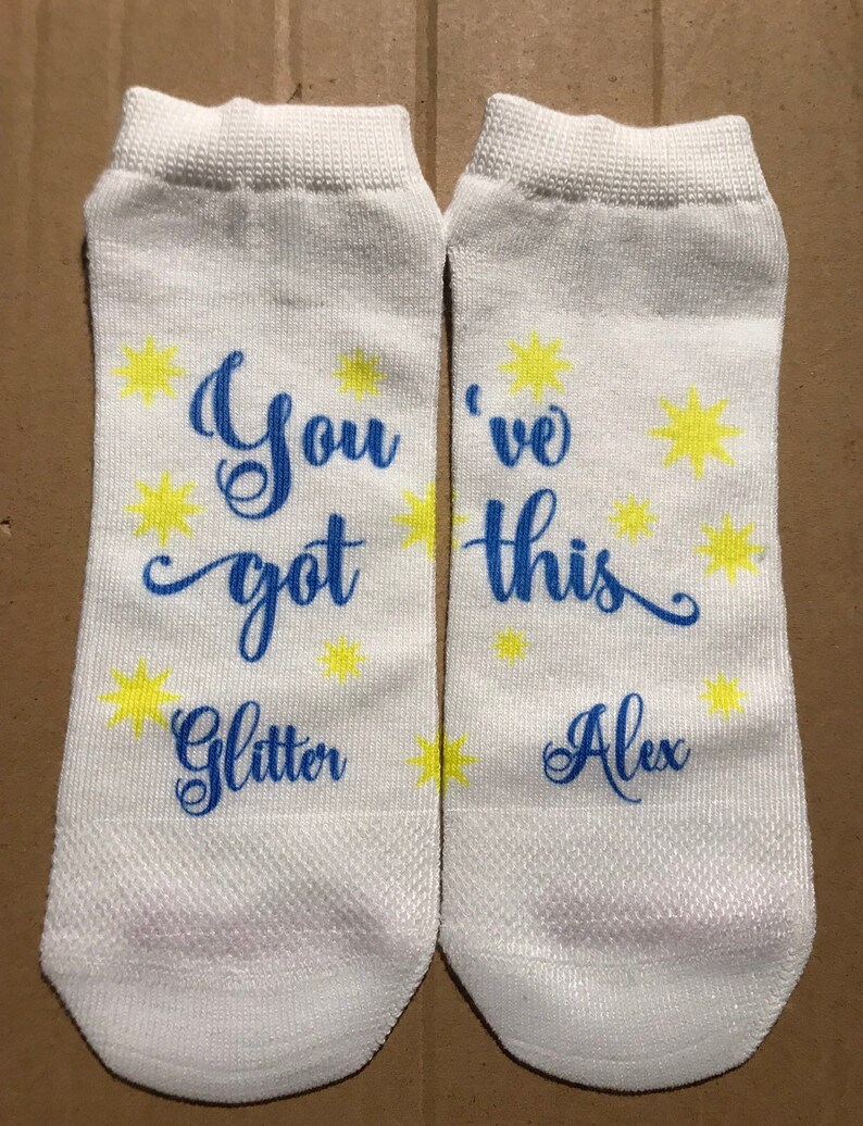 You/'ve Got This Summit socks Pick Any Colors Lucky socks Dance socks Athlete Name NCA socks Sparkles Cheer Socks Custom