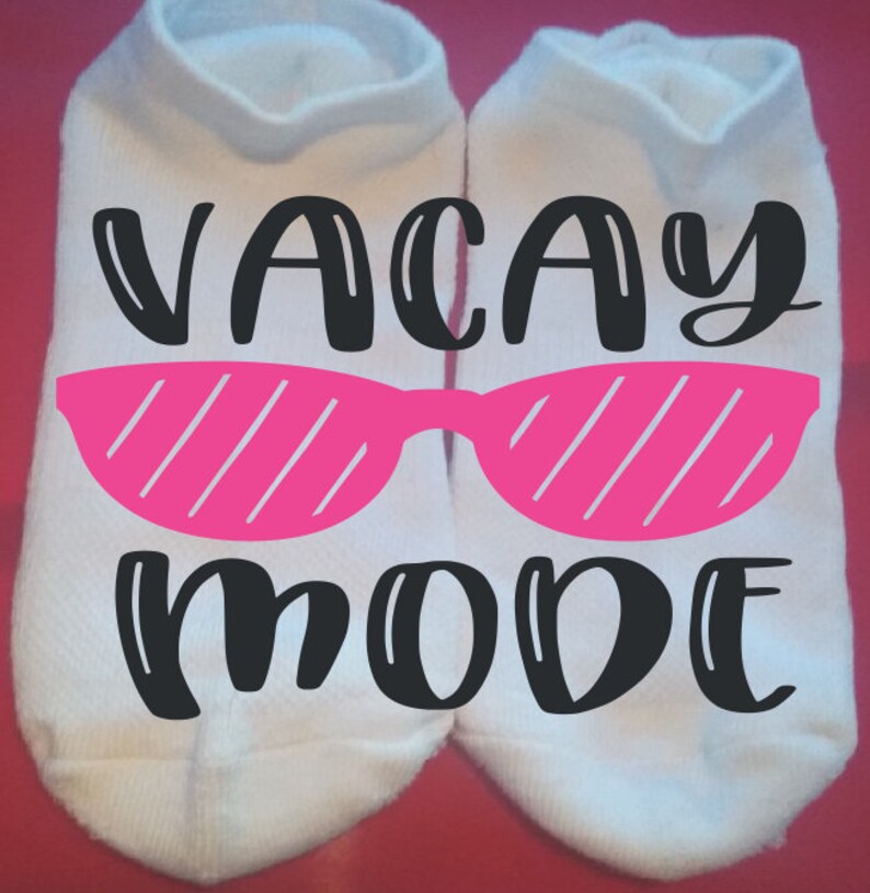 Vacay Mode Lucky Socks Beach Socks Summer Socks **NOT VINYL**