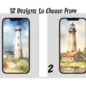 Phone Case - Watercolor Lighthouses - 12 designs to choose from - graphic phone case